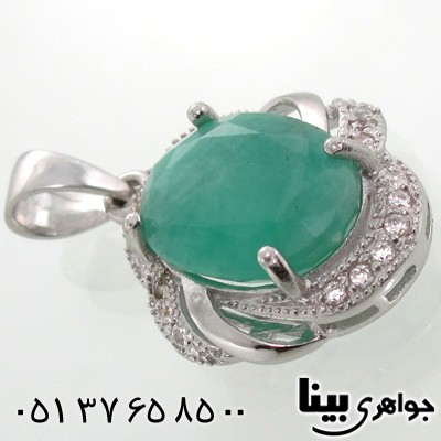 گردنبند زمرد زنانه درشت