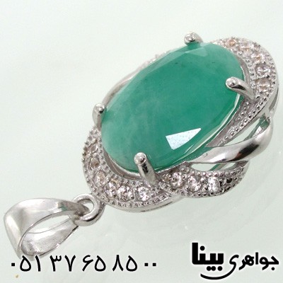 گردنبند زمرد زنانه درشت