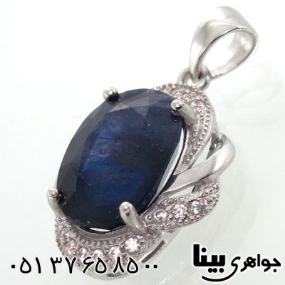 گردنبند یاقوت کبود زنانه درشت