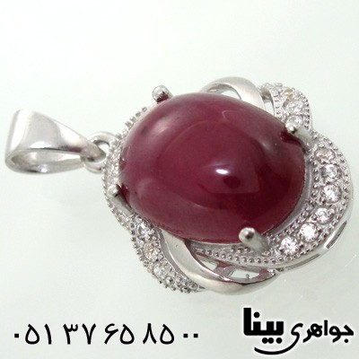 گردنبند یاقوت سرخ زنانه درشت دو