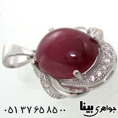 گردنبند یاقوت سرخ زنانه درشت دو