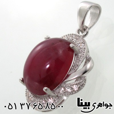 گردنبند یاقوت سرخ زنانه درشت دو