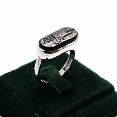 نقره مردانه با حکاکی حسبی الله _کد:36302