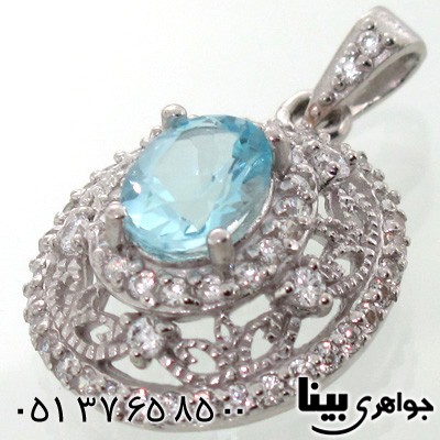 گردنبند توپاز دایره زنانه درشت