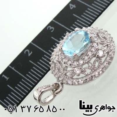 گردنبند توپاز دایره زنانه درشت