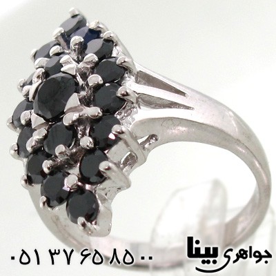 انگشتر یاقوت کبود زنانه درشت