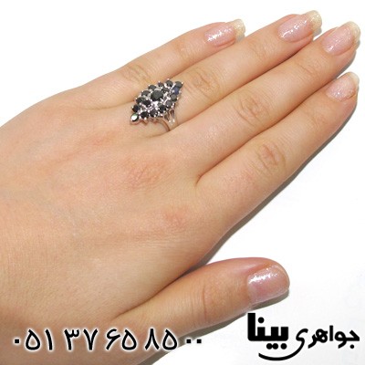 انگشتر یاقوت کبود زنانه درشت