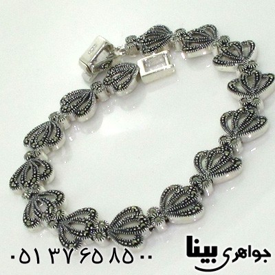 دستبند حدید طرح قلبی درشت زنانه