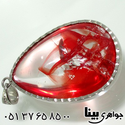 گردنبند کوارتز با طرح آتش زنانه درشت