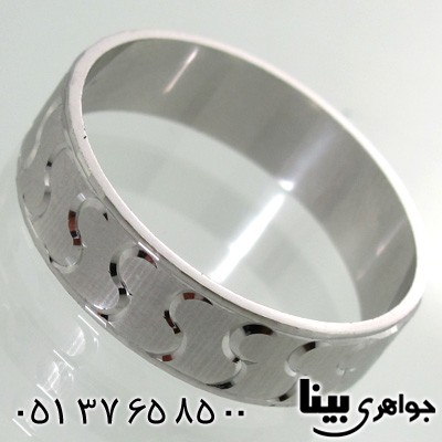 انگشتر نقره حلقه طرح موج یک