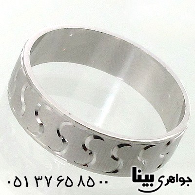 انگشتر نقره حلقه طرح موج یک