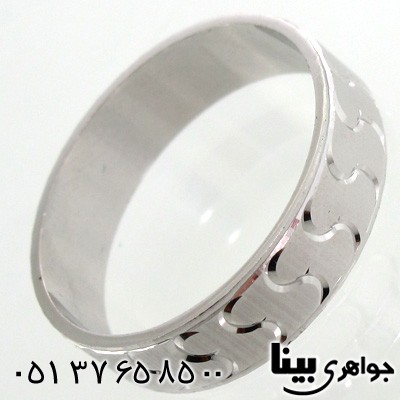 انگشتر نقره حلقه طرح موج یک