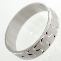انگشتر نقره حلقه طرح موج یک