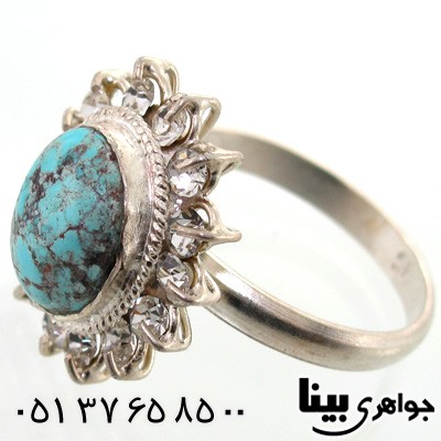 انگشتر فیروزه نیشابوری شجری زنانه شماره یک
