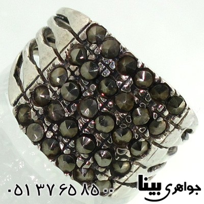 انگشتر حدید مستطیلی زنانه