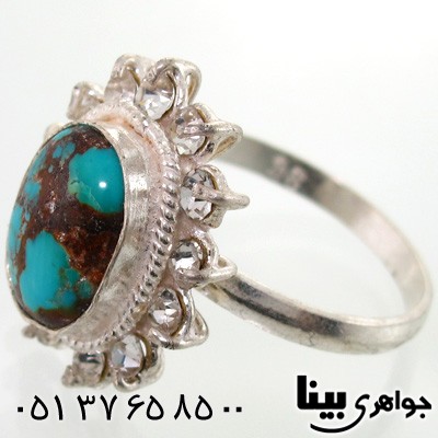 انگشتر فیروزه نیشابوری شجری زنانه شماره سه