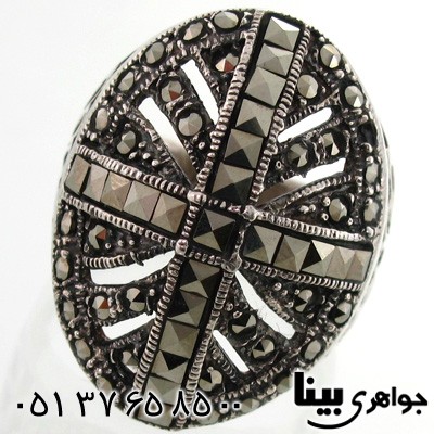 انگشتر حدید بیضی زنانه درشت