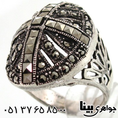 انگشتر حدید بیضی زنانه درشت