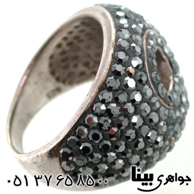 انگشتر حدید سوارسکی درشت زنانه