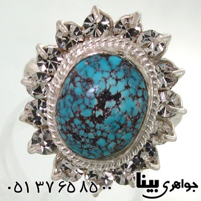 انگشتر فیروزه نیشابوری شجری زنانه شماره شش