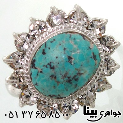 انگشتر فیروزه نیشابوری شجری زنانه شماره هشت