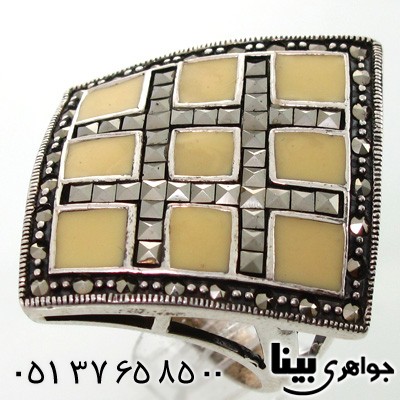 انگشتر حدید لوزی زنانه درشت