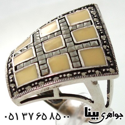 انگشتر حدید لوزی زنانه درشت