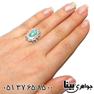 انگشتر فیروزه نیشابوری شجری زنانه شماره ده