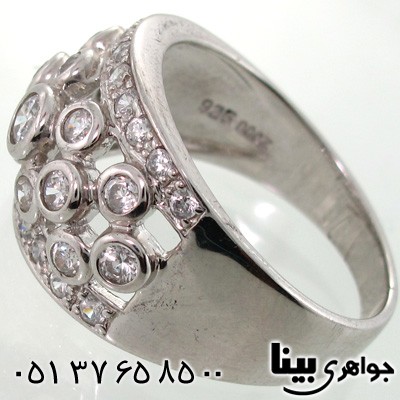 انگشتر نقره دایره ای زنانه