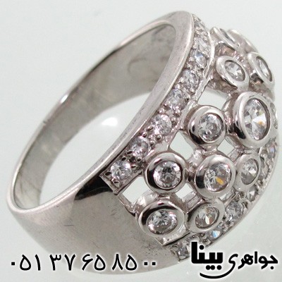 انگشتر نقره دایره ای زنانه