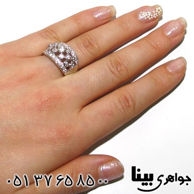 انگشتر نقره دایره ای زنانه
