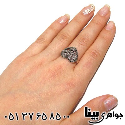 انگشتر حدید قلبی شکل زنانه درشت