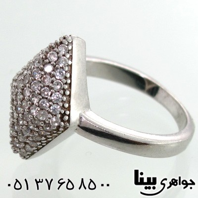 انگشتر نقره لوزی زنانه