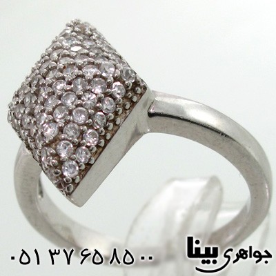 انگشتر نقره لوزی زنانه