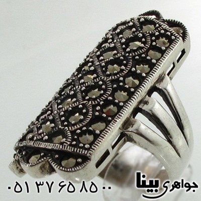 انگشتر حدید مستطیلی زنانه درشت