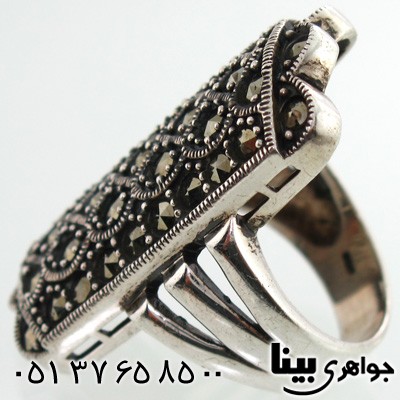 انگشتر حدید مستطیلی زنانه درشت