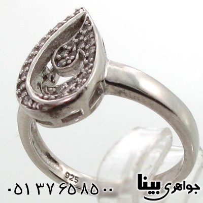 انگشتر نقره طرح موج زنانه