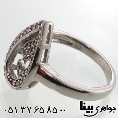 انگشتر نقره طرح موج زنانه