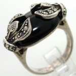 و طرح عقیق سیاه زنانه