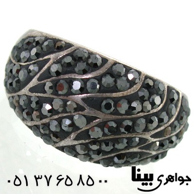 انگشتر حدید طرح مهوش زنانه درشت