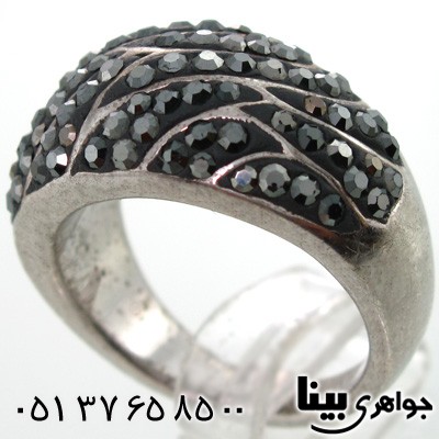 انگشتر حدید طرح مهوش زنانه درشت
