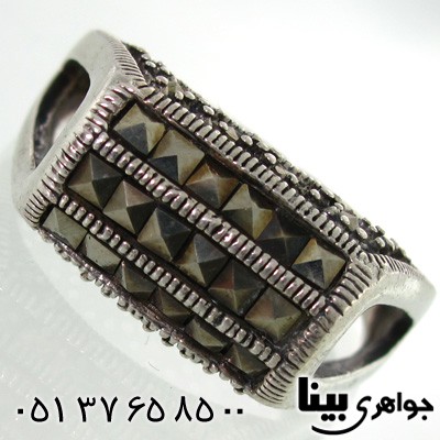 انگشتر حدید منحنی زنانه برجسته