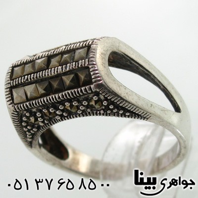 انگشتر حدید منحنی زنانه برجسته