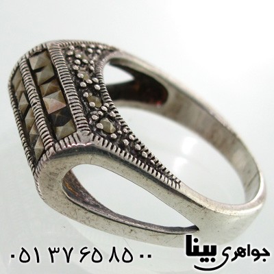 انگشتر حدید منحنی زنانه برجسته