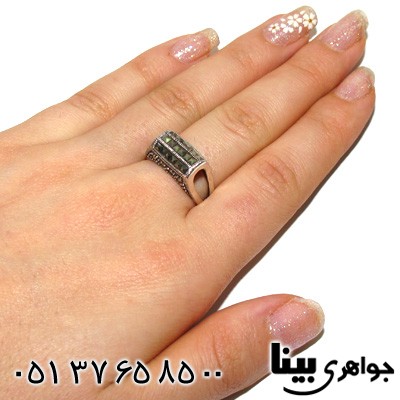 انگشتر حدید منحنی زنانه برجسته