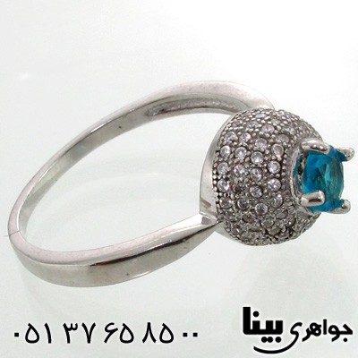 انگشتر توپاز پله ای زنانه