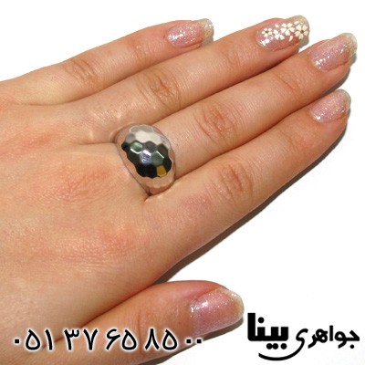 انگشتر نقره طرح دیسکو زنانه