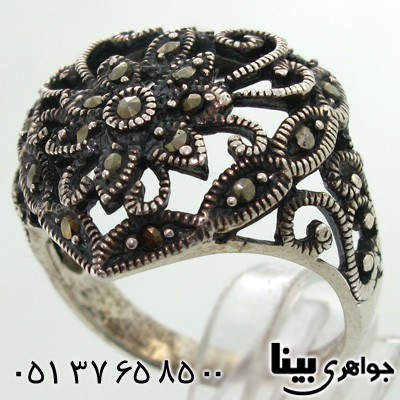 انگشتر حدید طرح گلستان زنانه درشت