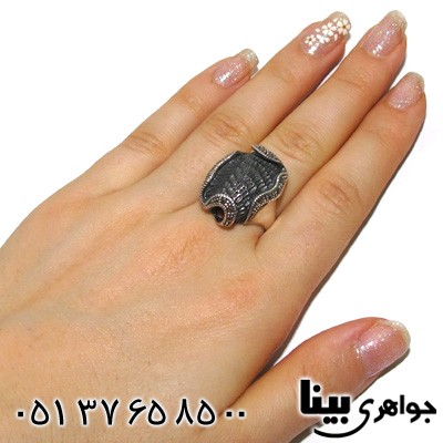 انگشتر حدید طرح نقشه ایران زنانه