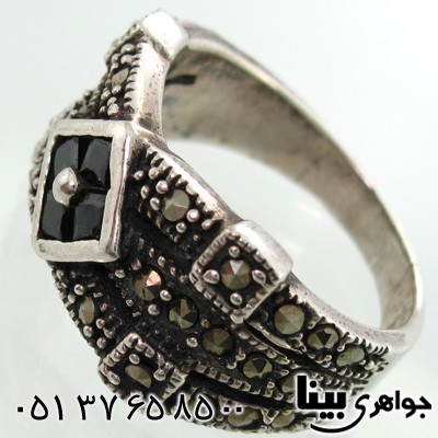 انگشتر حدید طرح لوزی زنانه درشت